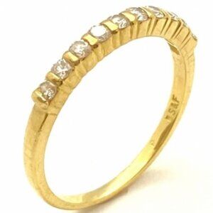 18K Black Starr & Frost 18K Diamond Wedding Band